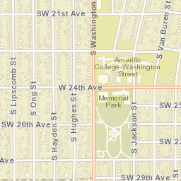 200-298 West 28th Avenue Amarillo TX Street Map