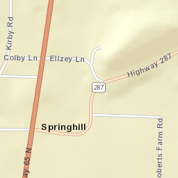 Springhill Arkansas Street Map
