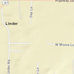 Linder Arkansas Street Map