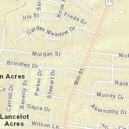 Lancelot Acres Tennessee Street Map