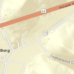 McBurg Tennessee Street Map