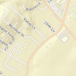 Huntingdon Forest Tennessee Street Map