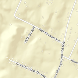 Hills and Dales Tennessee Street Map