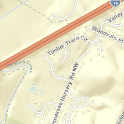 Laurel Springs Tennessee Street Map