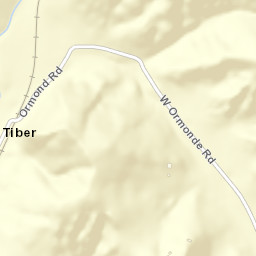 Tiber California Street Map