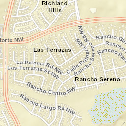 Richland Hills Dr NW, Albuquerque, NM Street Map
