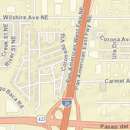 6307-6399 Anaheim Avenue Northeast Albuquerque Street Map