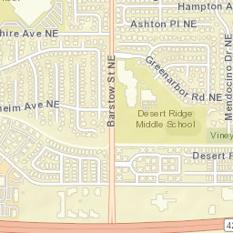8810 Holly Avenue Northeast, Albuquerque Street Map