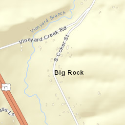 Big Rock Arkansas Street Map