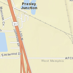 Presley Junction Arkansas Street Map