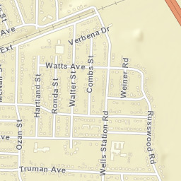 Wells Tennessee Street Map