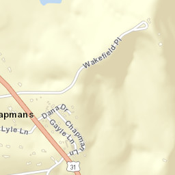 Chapmans Tennessee Street Map