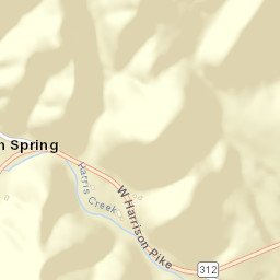 Baugh Spring Tennessee Street Map