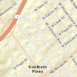 199-235 NW Broad St, Southern Pines, NC 28387, USA Street Map