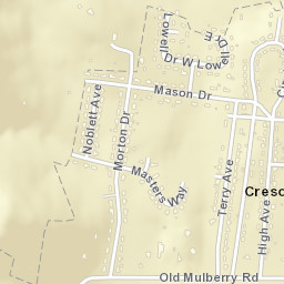 Creson Tennessee Street Map