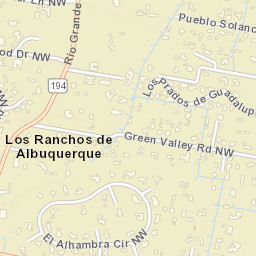 1031-1035 Green Valley Road Northwest Los Ranchos de Albuquer Street Map