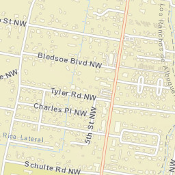 6801-6851 4th Street Northwest, Los Ranchos de Albuquerque Street Map