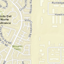 7232 Sidewinder Drive Northeast Albuquerque NM Street Map