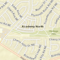 7436-7466 Capulin Road Northeast Albuquerque NM Street Map