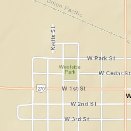 126-198 West 2nd Street Wewoka OK Street Map