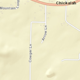 Chickalah Arkansas Street Map