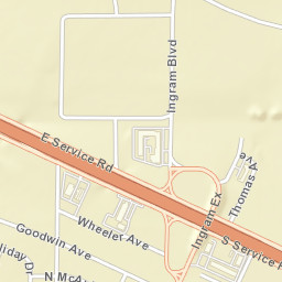 1900-2198 East Service Road, West Memphis Street Map
