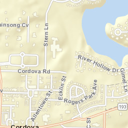 1239 Ecklin Dr, Cordova, TN 38018 Street Map