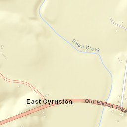 East Cyruston Tennessee Street Map