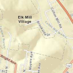 Elk Mill Village Tennessee Street Map