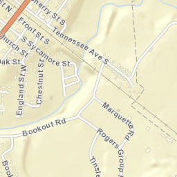 Cowan Tennessee Street Map