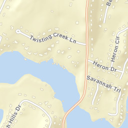 Savannah Bay Tennessee Street Map