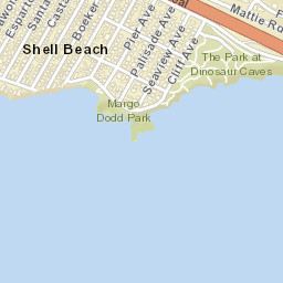 Shell Beach California Street Map
