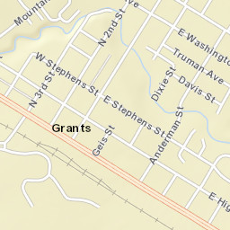 200-298 West Santa Fe Avenue, Grants, NM Street Map