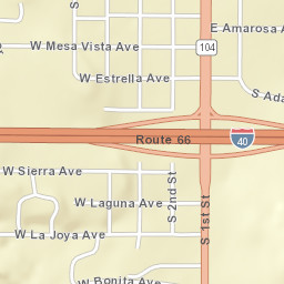 400-598 W Mesa Vista Ave, Tucumcari, NM Street Map