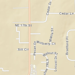 North Council Avenue, Blanchard, OK Street Map