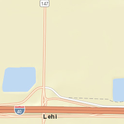 Lehi Arkansas Street Map