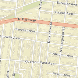 1513-1587 Tennessee 1 Memphis TN Street Map