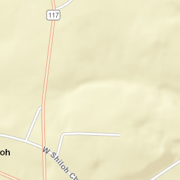 West Shiloh Tennessee Street Map
