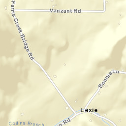 Lexie Tennessee Street Map