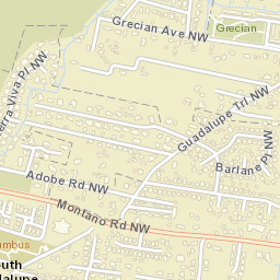 1029-1037 Montaño Rd NW Albuquerque Street Map