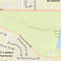 7118-7320 Academy Road Northeast Albuquerque NM Street Map