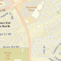 8020 Academy Road Northeast, Albuquerque Street Map