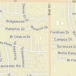 Hillside Road, Amarillo, TX 79109, America Street Map