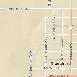 619 N Monroe Ave, Blanchard, OK 73010 Street Map