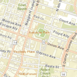 126 Beale St, Memphis, TN 38103 Street Map