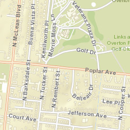 1928 Veterans Plaza Drive Memphis TN Street Map