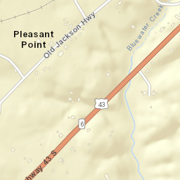 Pleasant Point Tennessee Street Map