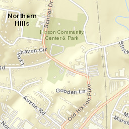 Northern Hills Tennessee Street Map