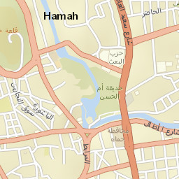 Ḩamāh Street Map