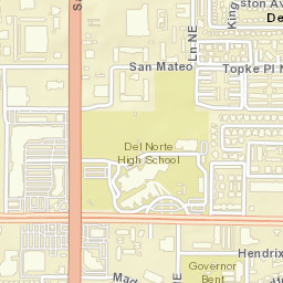 4331 San Mateo Boulevard Northeast, Albuquerque Street Map